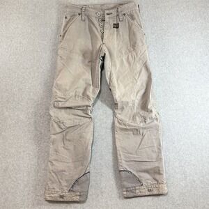 G-Star Raw Concept Elwood Mens 28x32 Beige Khaki Heavyweight Adjustable Unique